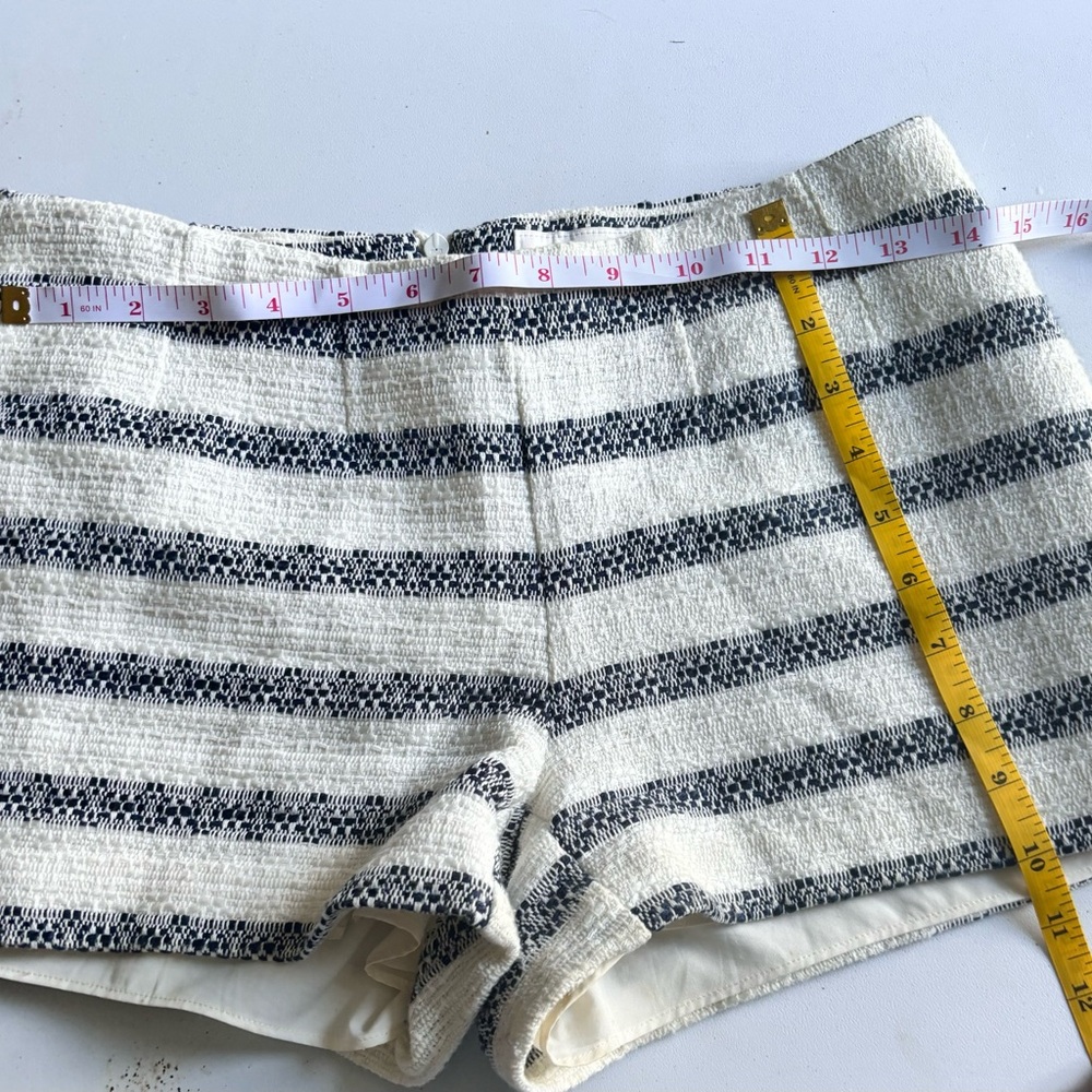 Sail to Sable Navy Stripe Jacquard Shorts Size 0 - Picture 8 of 8